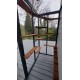 8ft long x 3ft wide x 7.5" tall Catio / Cat lean to Painted Grey